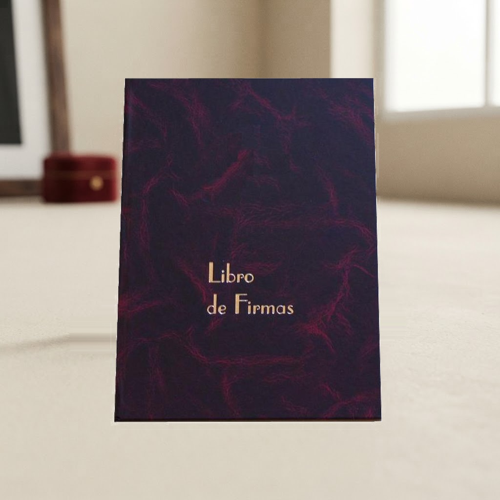 LIBRO FIRMAS TAPA DURA PRINT # BURD S/CRUZ — Imprenta · Libros de firmas · Ref. 555012 | Ramón Chao