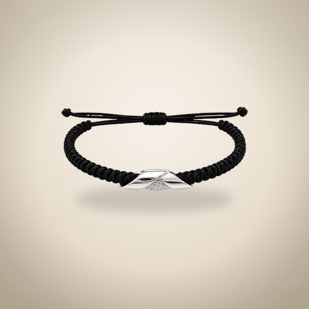 BRACELET CHEMILLA NOIR AVEC RUBAN GRAVABLE — Incinération · Joyas · Ref. 7779215 | Ramón Chao