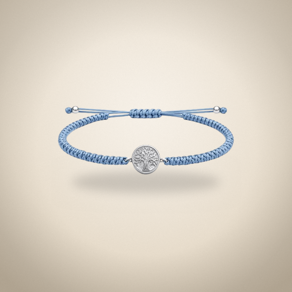 PULSERA CHEMILLA CELESTE C/ ARBOL DE LA VIDA — Incineración · Joyas · Ref. 7779401 | Ramón Chao