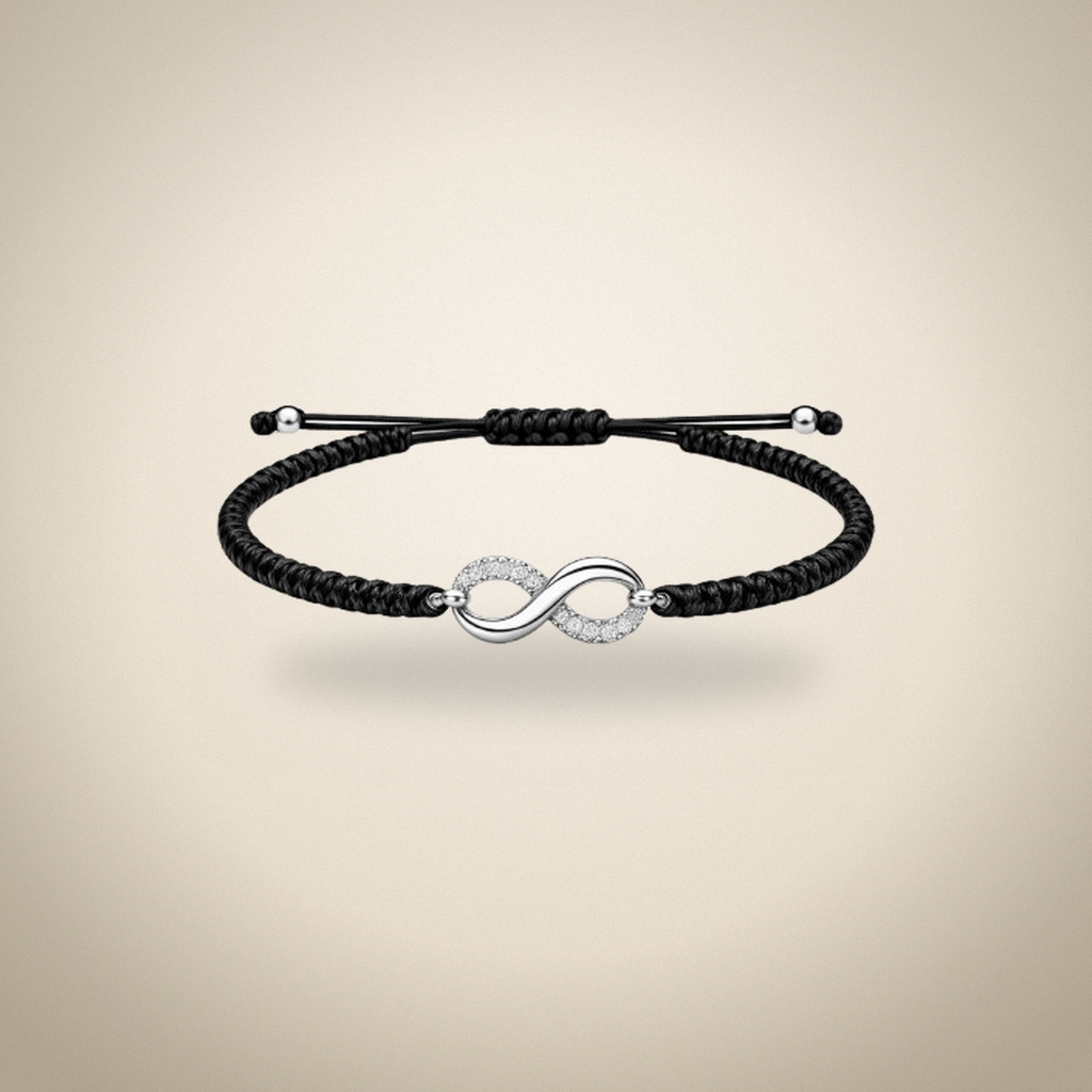BRACELET CHEMILLA NOIR C/ INFINI SW — Incinération · Joyas · Ref. 7779420 | Ramón Chao