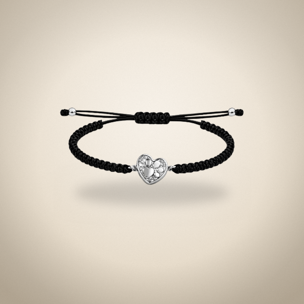 Bracelet Chemilla noir avec cœur patte — Incinération · Joyas · Ref. 7779552 | Ramón Chao