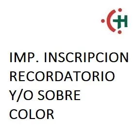 IMP. INSCRIPCION RECORDATORIO Y/O SOBRE # COLOR — Imprenta · Esquelas y recordatorios · Ref. 5895001 | Ramón Chao