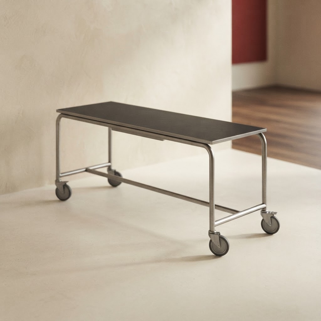 MESA AUXILIAR ARREGLO CADAVER — Tanatopraxia · Mobiliario y frío · Ref. 1190000 | Ramón Chao