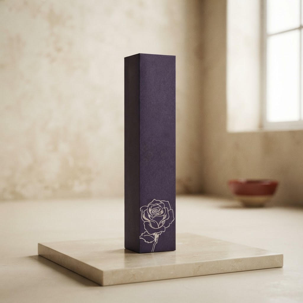 Boîte pour rose bleue 33 cm avec dessin — Articles généraux · Ornamentos y ataúdes · Ref. 1200015 | Ramón Chao
