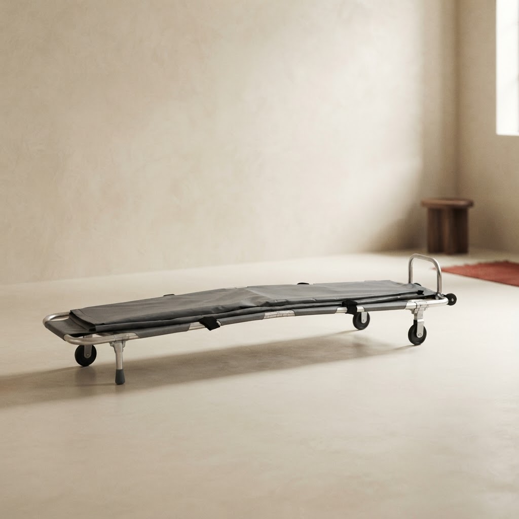 CAMILLA C-4 FUN ALUMINIO GRIS CON FALDON — Artículos generales · Recogida de cadáveres · Ref. 154000 | Ramón Chao