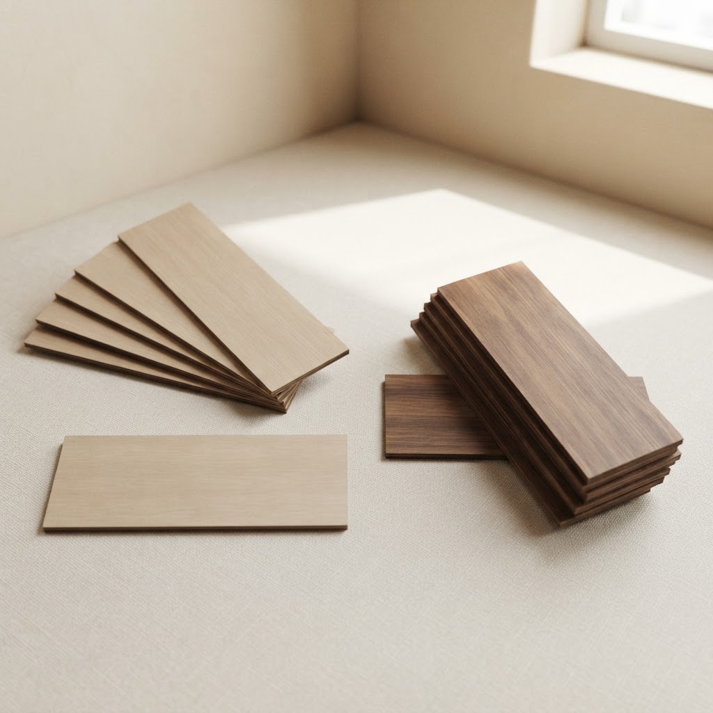 PAQUETE 50 Uds. DE PLACAS DE MADERA CONTRACHAPADA — Imprenta · Placas y mini-lápidas · Ref. 1606002 | Ramón Chao