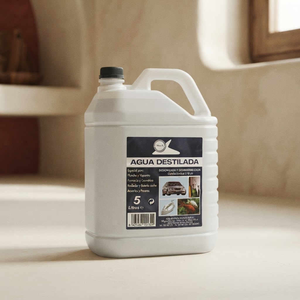 AGUA DESTILADA GARRAFA DE 5L — Artículos generales · Limpieza y desinfección · Ref. 1696000 | Ramón Chao