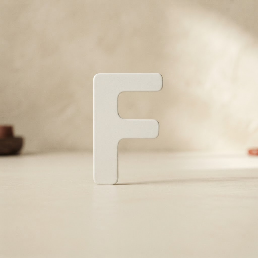 LETRAS ACERO ADHESIVOS 50 MM. # F — Imprenta · Accesorios · Ref. 2213005 | Ramón Chao