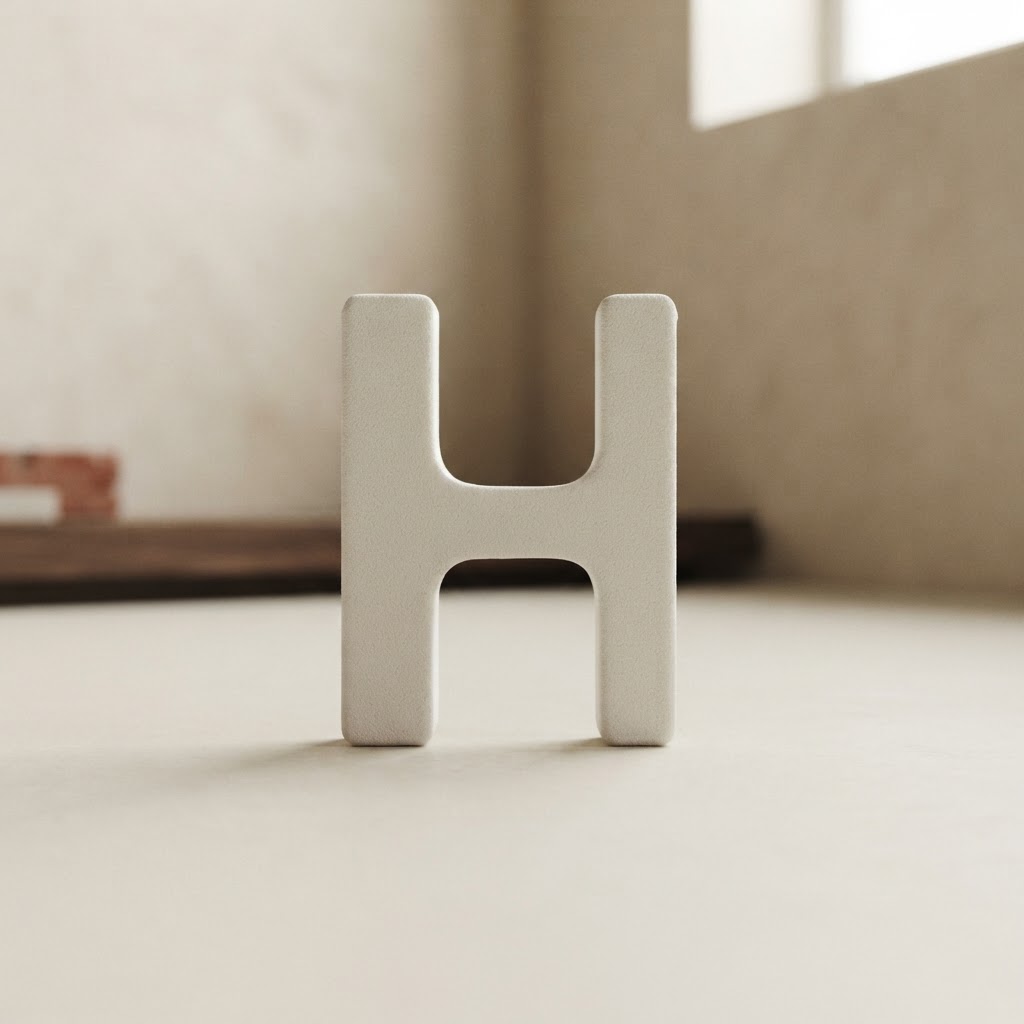 LETRAS ACERO ADHESIVOS 50 MM. # H — Imprenta · Accesorios · Ref. 2213007 | Ramón Chao