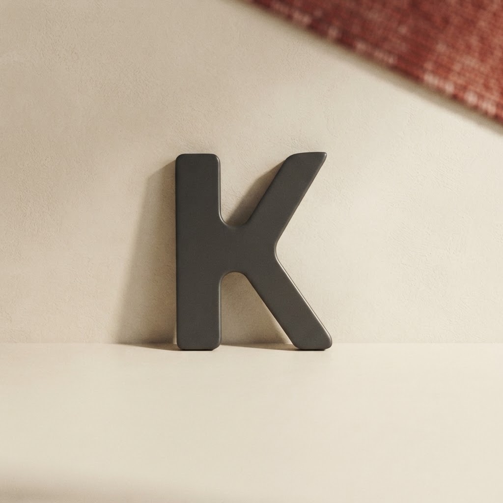 LETRAS ACERO ADHESIVOS 50 MM. # K — Imprenta · Accesorios · Ref. 2213010 | Ramón Chao