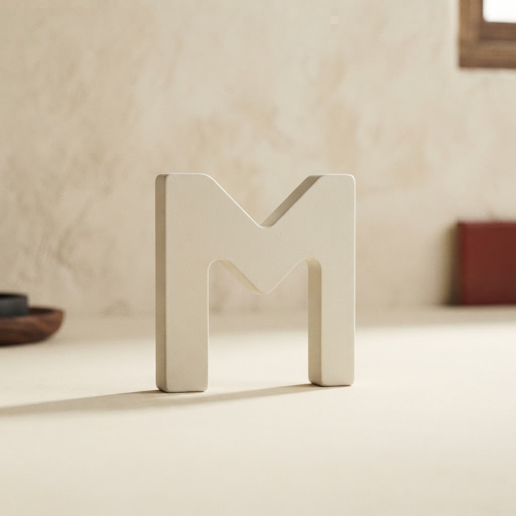 LETRAS ACERO ADHESIVOS 50 MM. # M — Imprenta · Accesorios · Ref. 2213012 | Ramón Chao