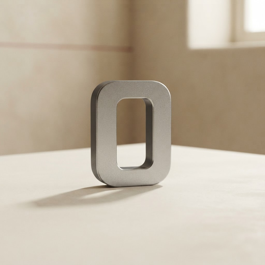 LETRAS ACERO ADHESIVOS 50 MM. # O — Imprenta · Accesorios · Ref. 2213014 | Ramón Chao
