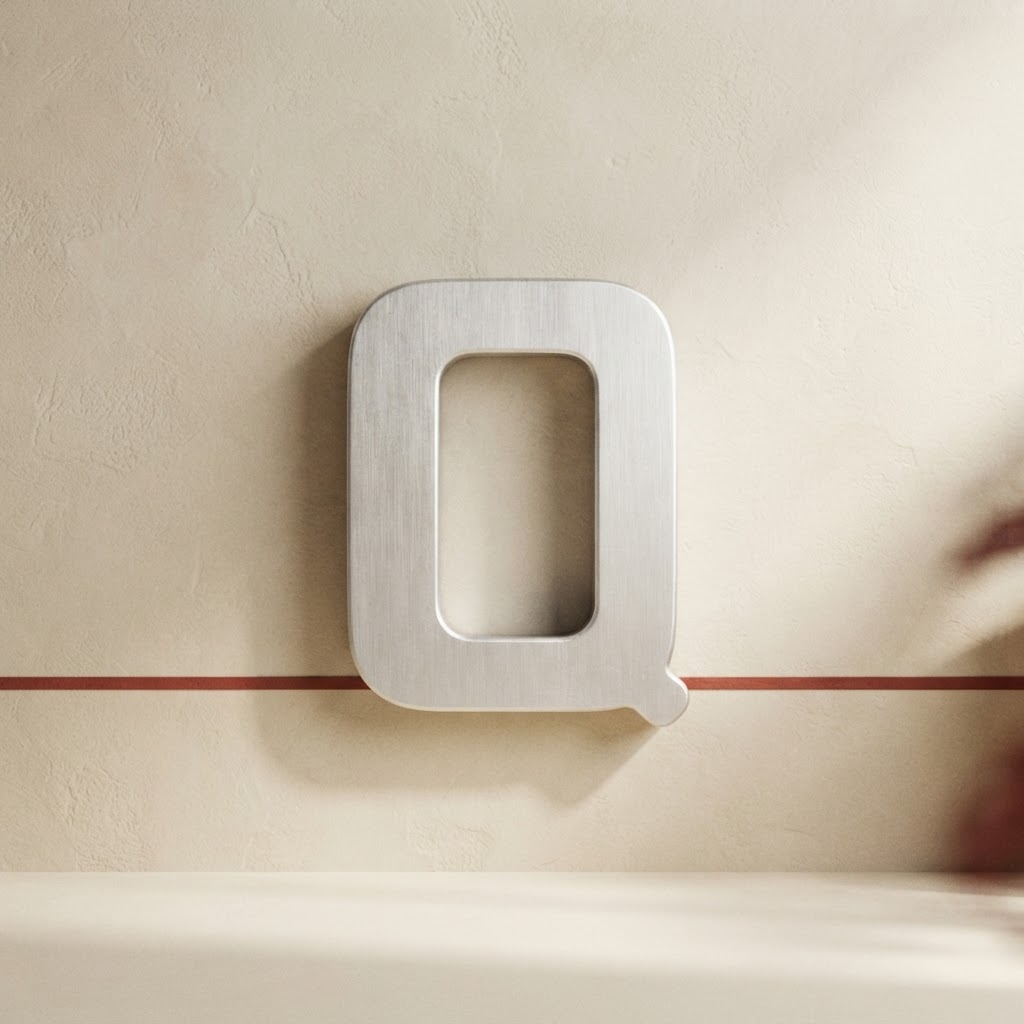 LETRAS ACERO ADHESIVOS 50 MM. # Q — Imprenta · Accesorios · Ref. 2213016 | Ramón Chao