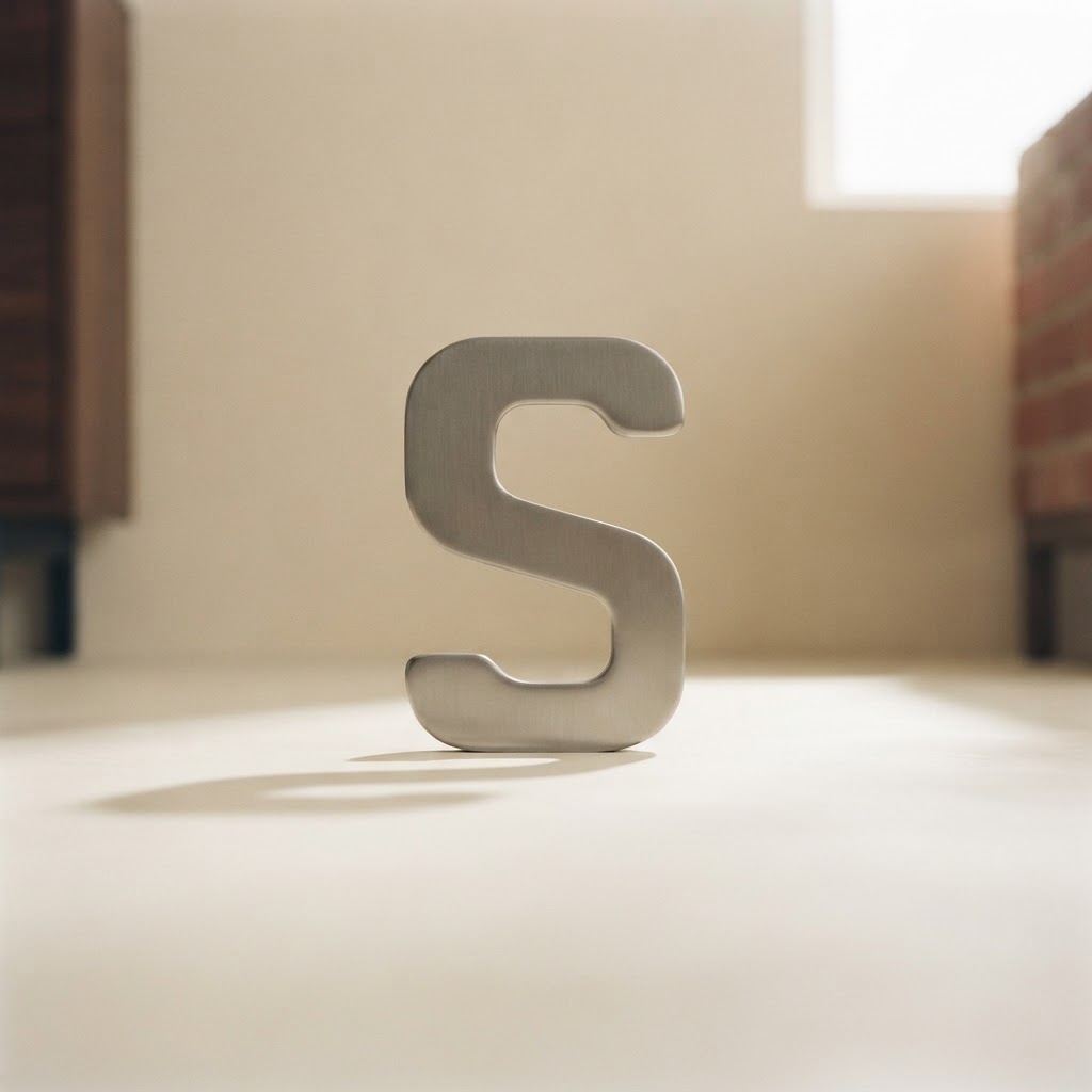 LETRAS ACERO ADHESIVOS 50 MM. # S — Imprenta · Accesorios · Ref. 2213018 | Ramón Chao
