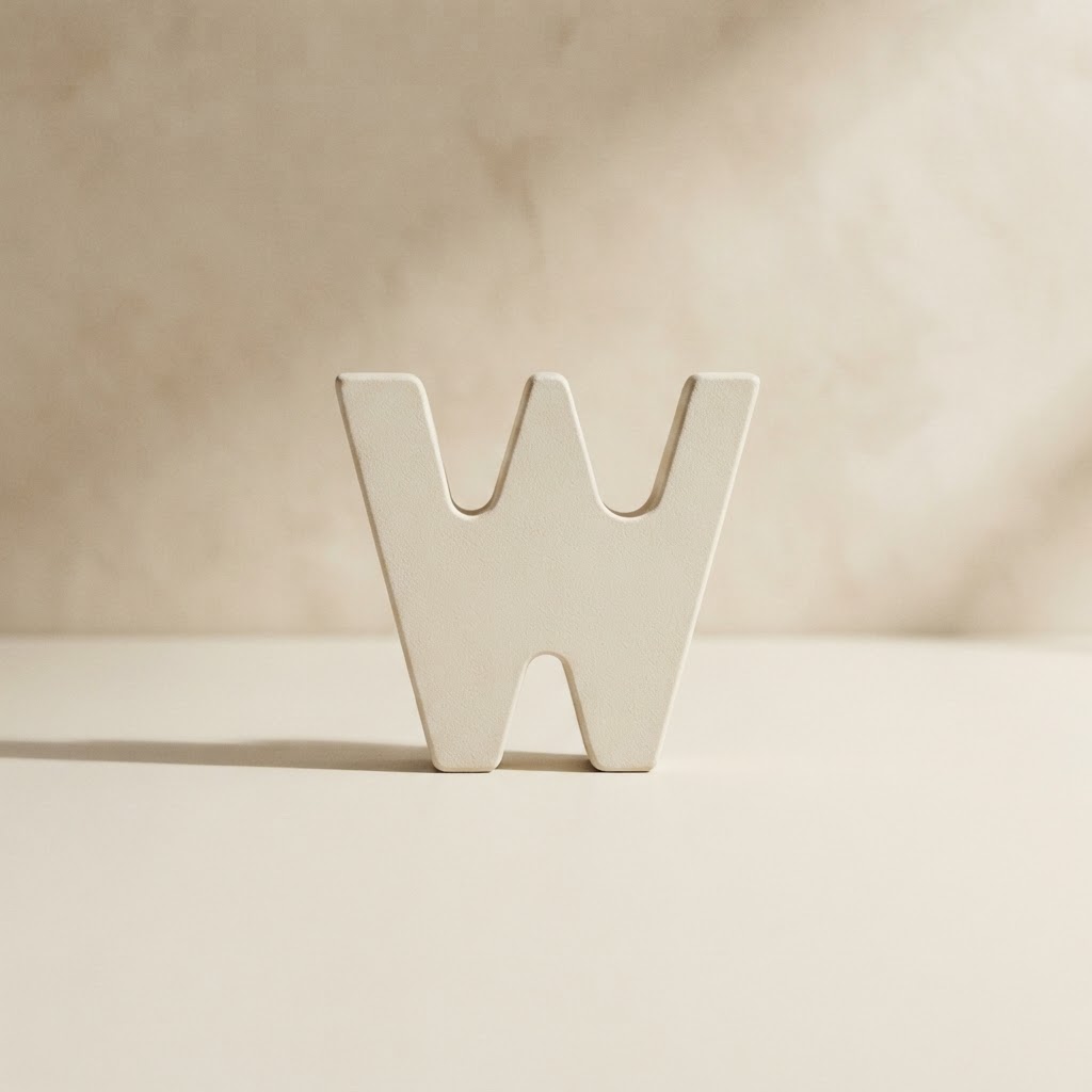 LETRAS ACERO ADHESIVOS 50 MM. # W — Imprenta · Accesorios · Ref. 2213022 | Ramón Chao