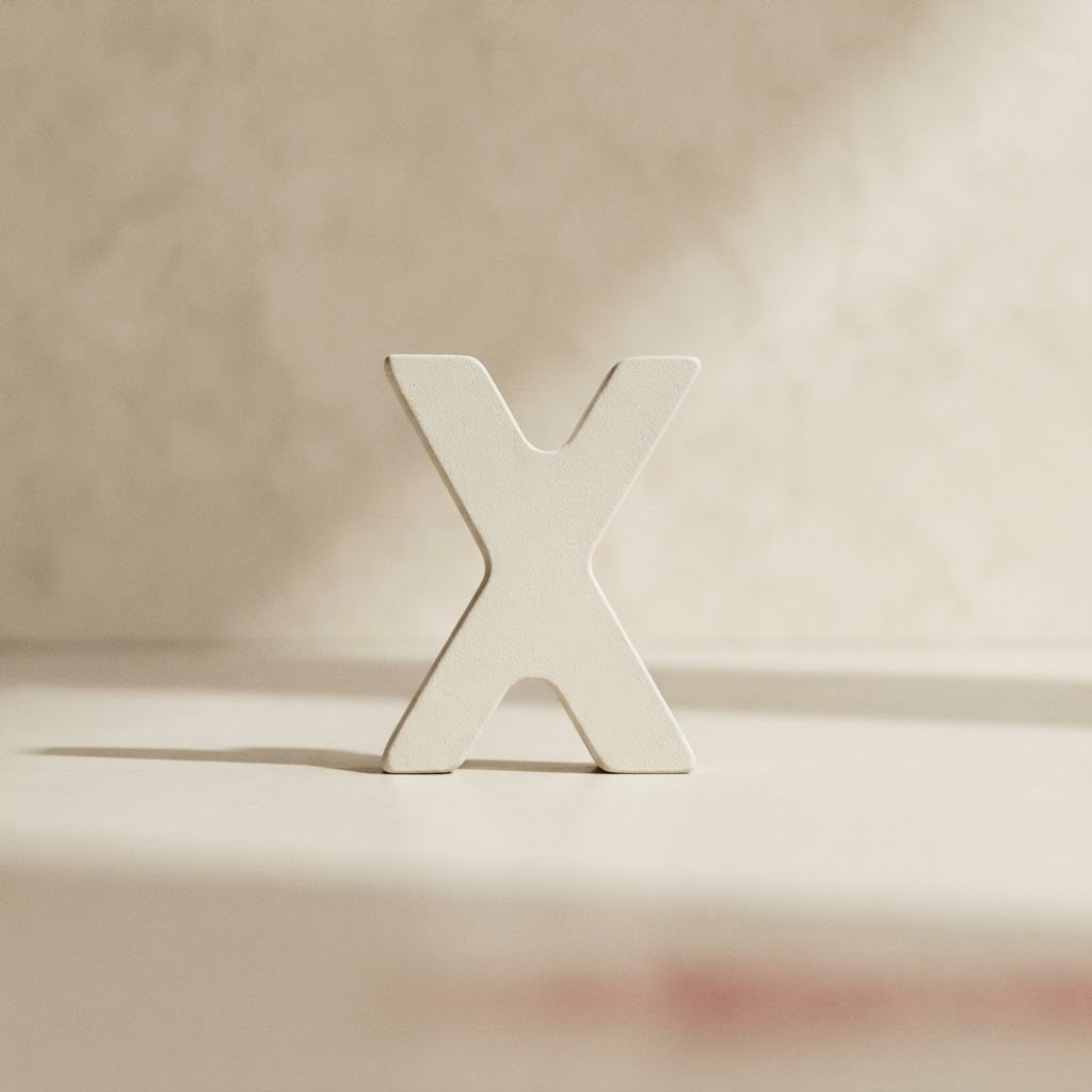 LETRAS ACERO ADHESIVOS 50 MM. # X — Imprenta · Accesorios · Ref. 2213023 | Ramón Chao
