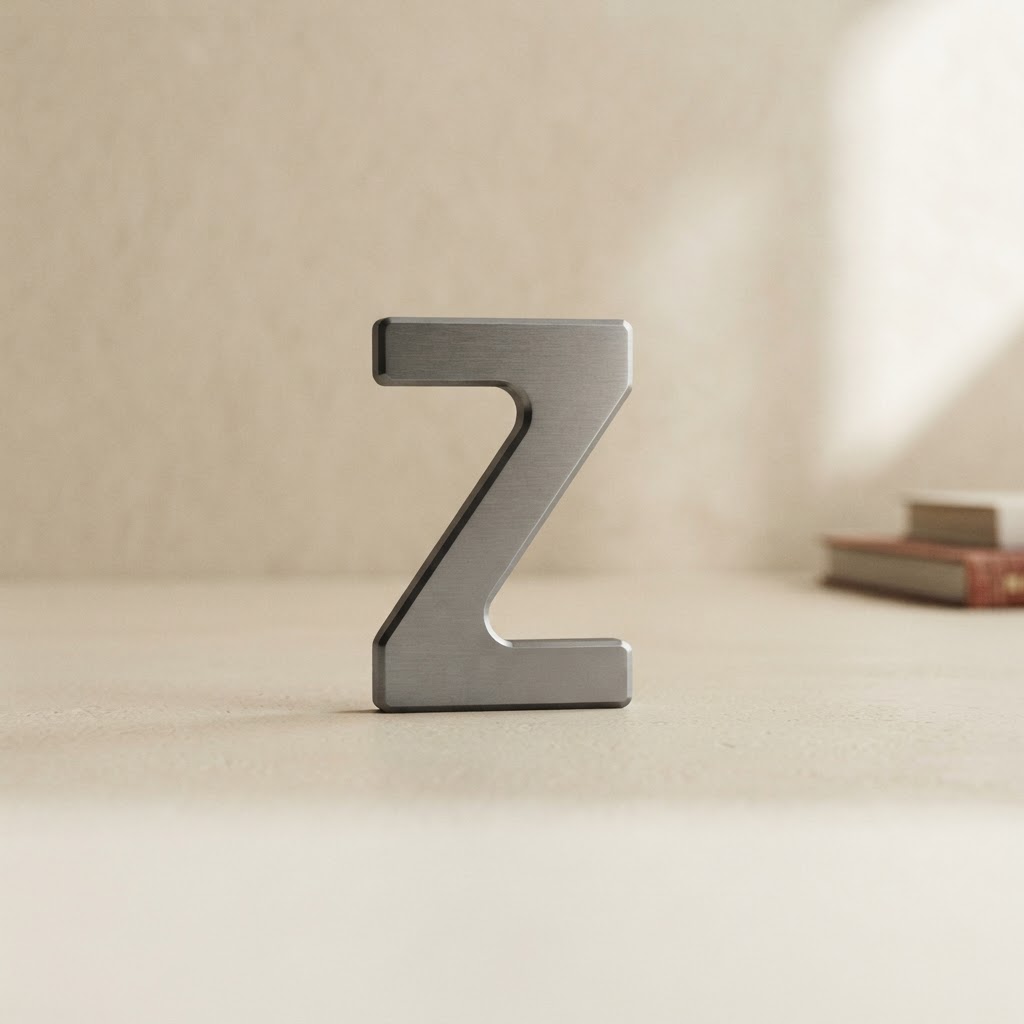 LETRAS ACERO ADHESIVOS 50 MM. # Z — Imprenta · Accesorios · Ref. 2213025 | Ramón Chao