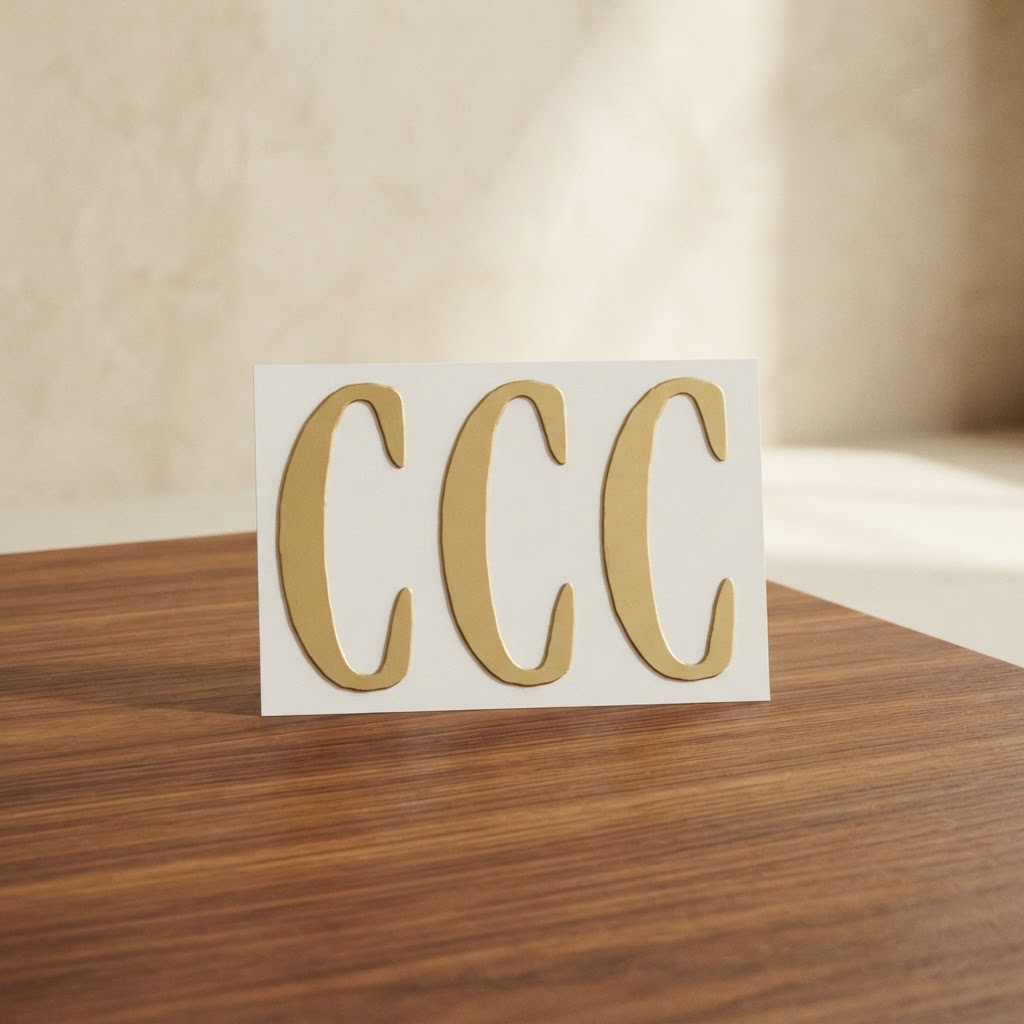 Feuille 105 lettres or 24 mm. # C — Imprimerie · Hasta fin de existencias · Ref. 2285001 | Ramón Chao