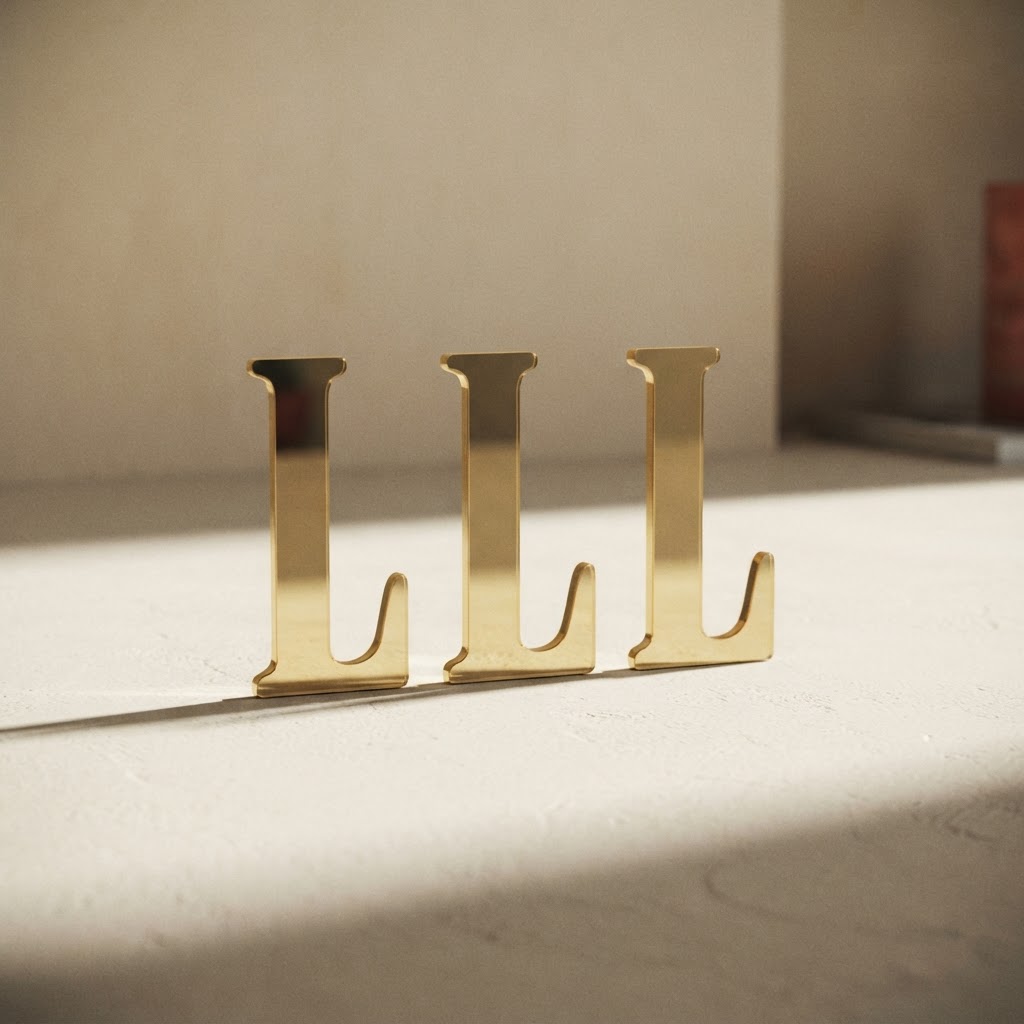Feuille 105 lettres or 24 mm. # L — Imprimerie · Hasta fin de existencias · Ref. 2285004 | Ramón Chao