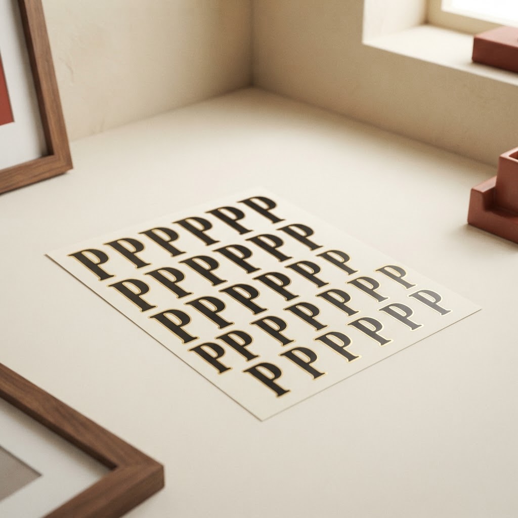 HOJA 105 LETRAS ORO 24 mm. # P — Imprenta · Hasta fin de existencias · Ref. 2285005 | Ramón Chao