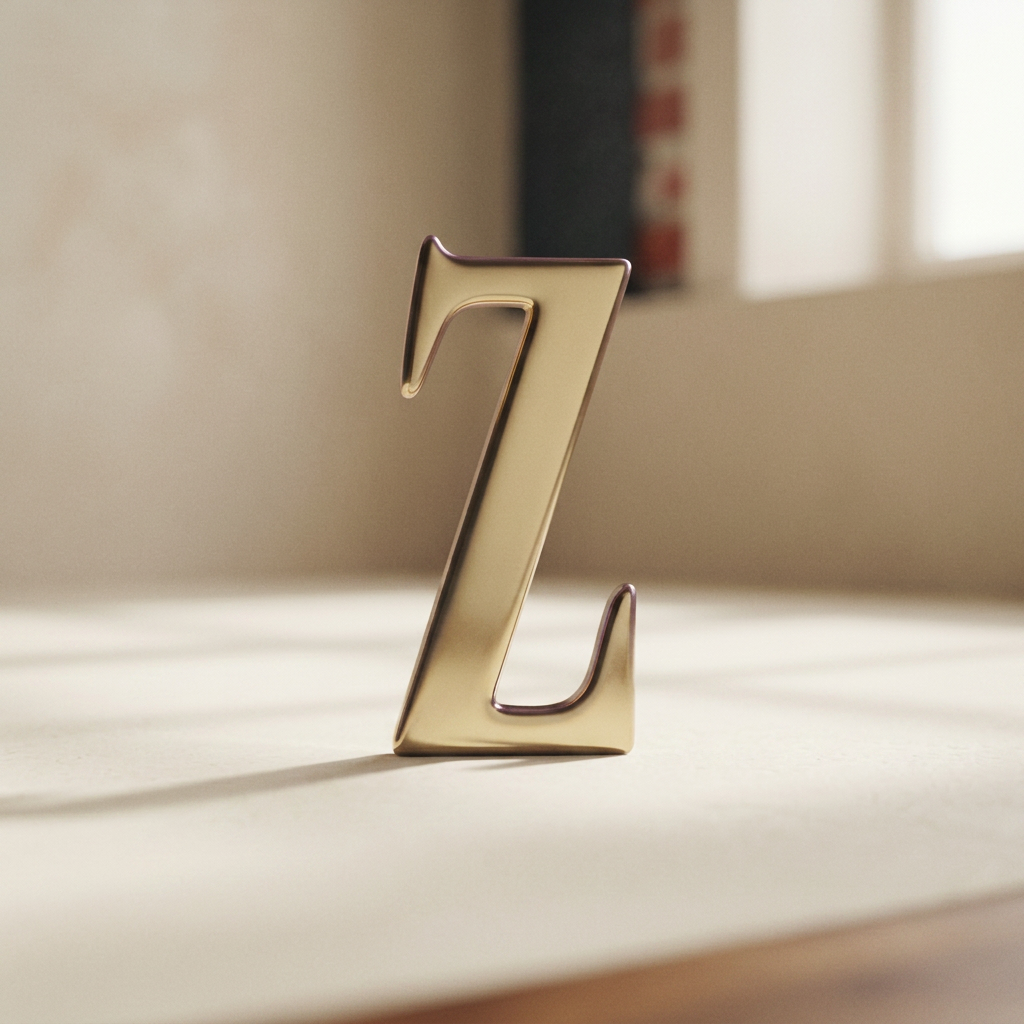 HOJA LETRAS ORO 48 mm. # Z — Imprenta · Placas y mini-lápidas · Ref. 2301003 | Ramón Chao