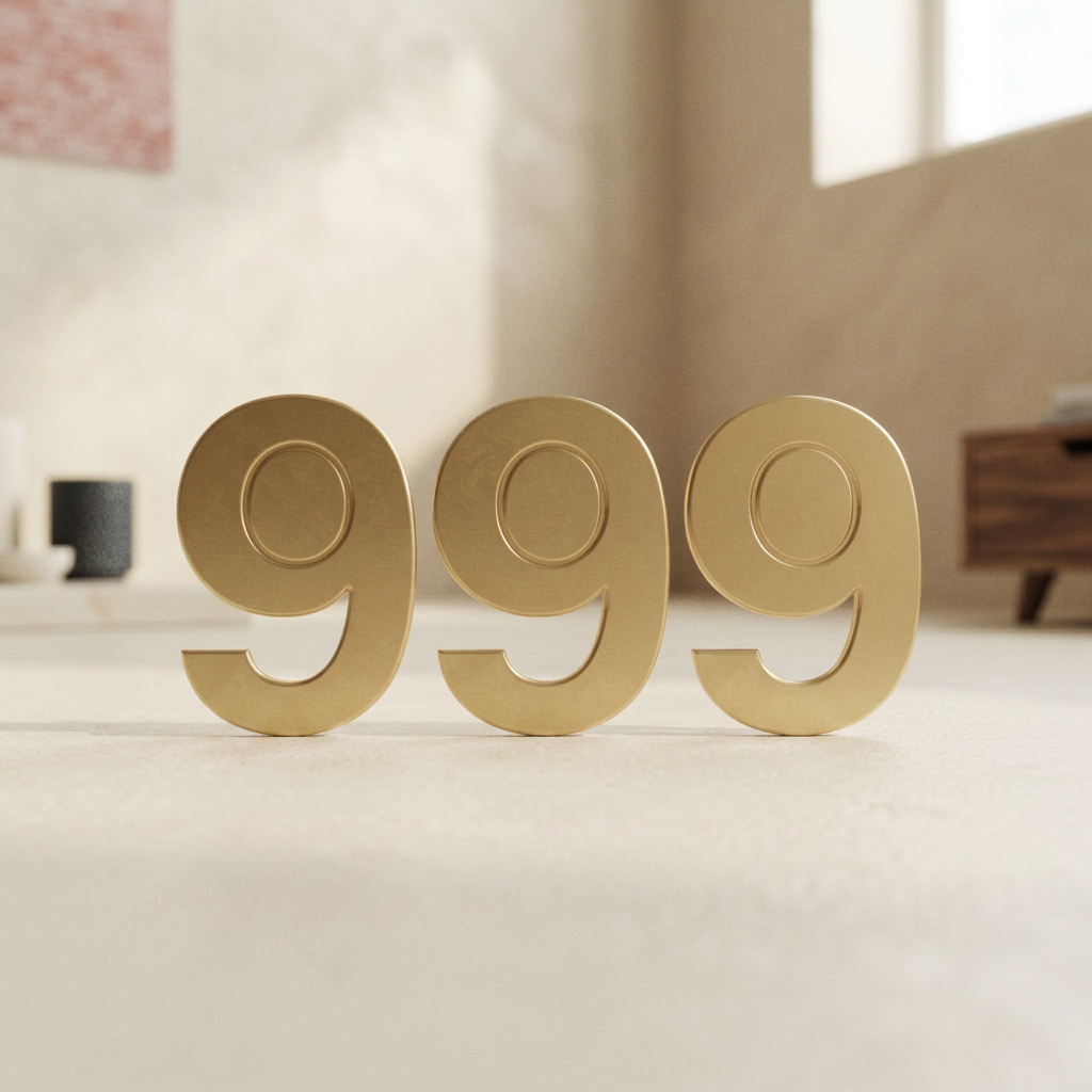 HOJA NUMERO ORO 36 MM. # 9 — Imprenta · Placas y mini-lápidas · Ref. 2311006 | Ramón Chao