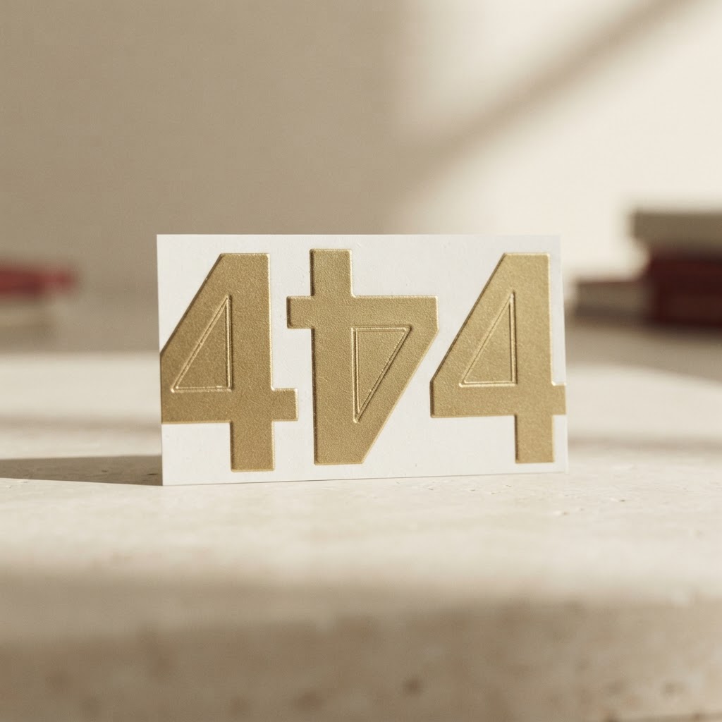 HOJA NUMEROS ORO 36 MM. # 4 — Imprenta · Placas y mini-lápidas · Ref. 2313000 | Ramón Chao