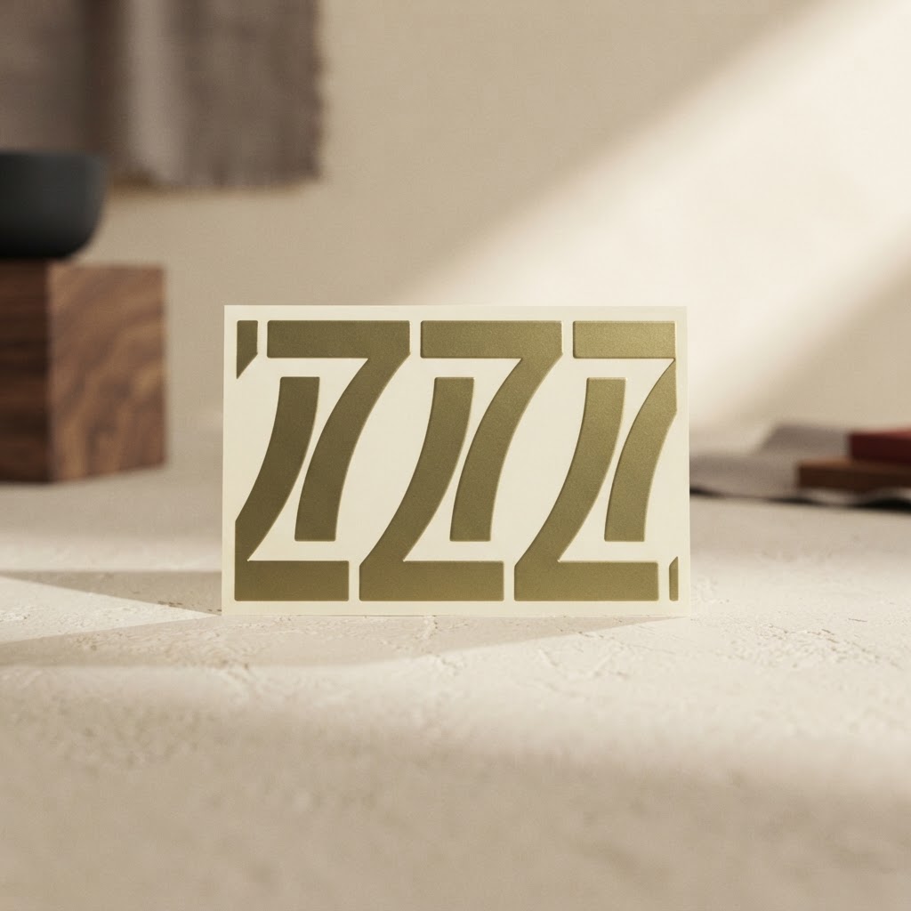 HOJA NUMEROS ORO 36 MM. # 7 — Imprenta · Placas y mini-lápidas · Ref. 2314000 | Ramón Chao