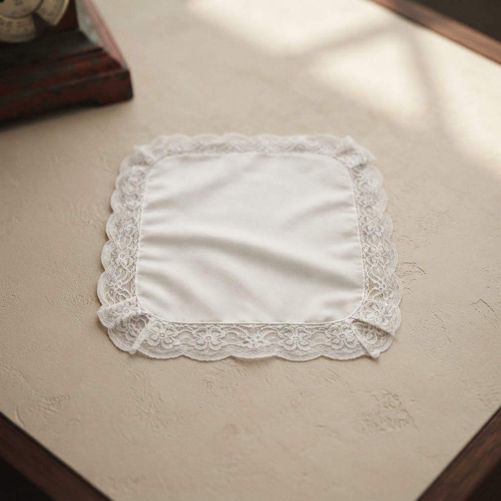 PAÑUELO SATINADO BLANCO P.BLANCA — Vestimenta de cadáveres · Sábanas y pañuelos · Ref. 2477000 | Ramón Chao