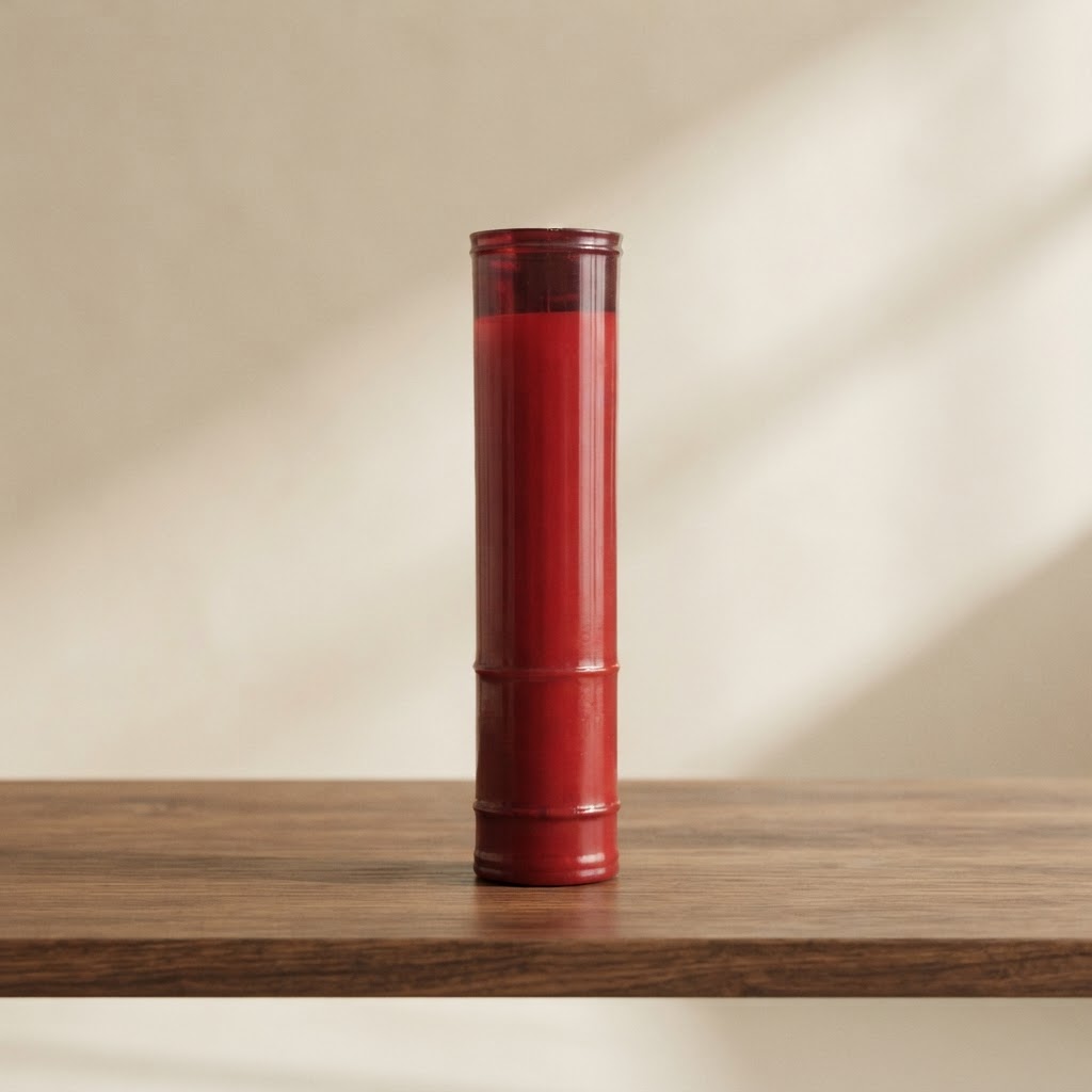 10-DAY VOTIVE CANDLE RED — Chapels and trolleys · Parabanes y velones · Ref. 2601000 | Ramón Chao