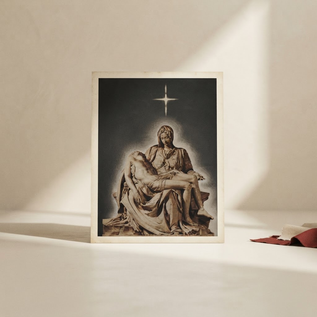 100 MODERN MEMORIAL CARDS # MD-48-LA PIEDAD — Print services · Esquelas y recordatorios · Ref. 2610048 | Ramón Chao