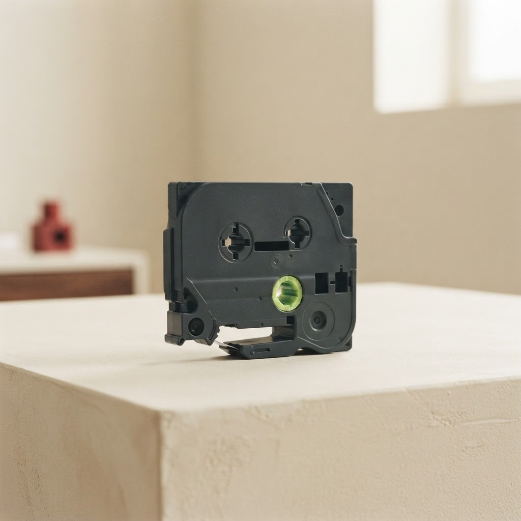 18MM BROTHER LABEL TAPE BLACK BACKGROUND GOLD LETTER — Print services · Placas y mini-lápidas · Ref. 2747003 | Ramón Chao