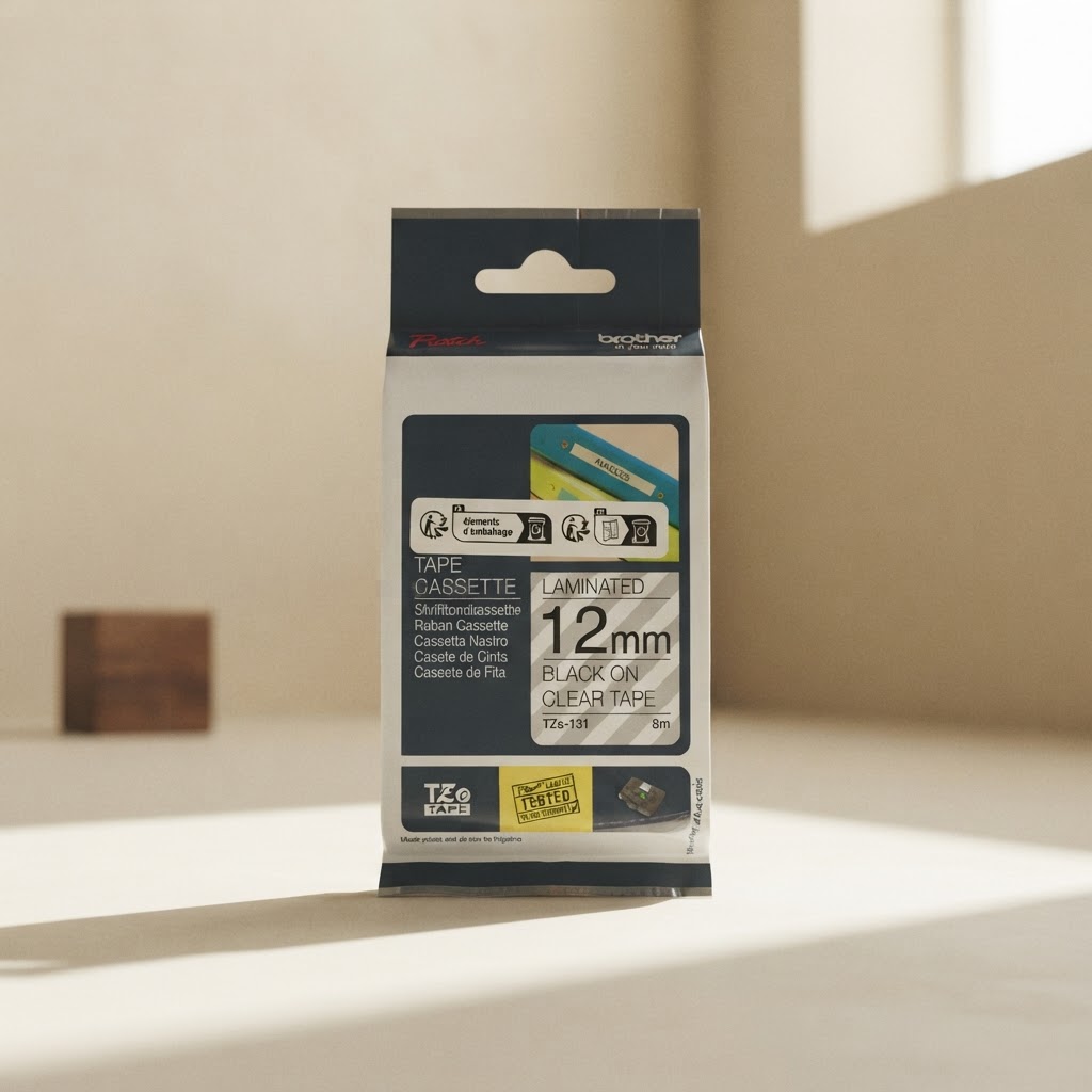 12mm BROTHER TAPE ROLL TRANSPARENT BACKGROUND BLACK LET… — Print services · Placas y mini-lápidas · Ref. 2747038 | Ramón Chao