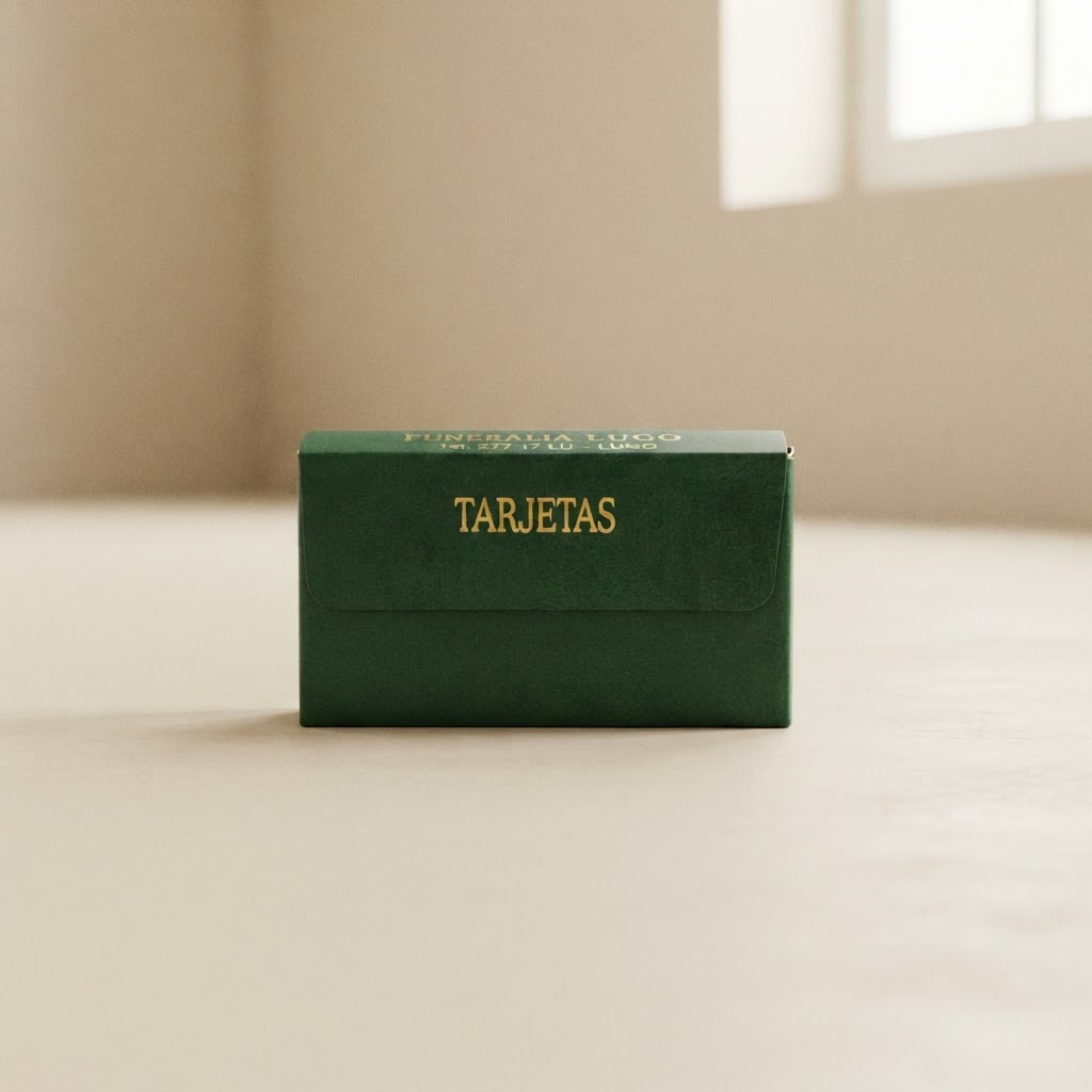 ESTUCHE TARJETAS MODELO LAGO # VERDE CON INSC. — Imprenta · Estuches y porta-documentos · Ref. 2763006 | Ramón Chao