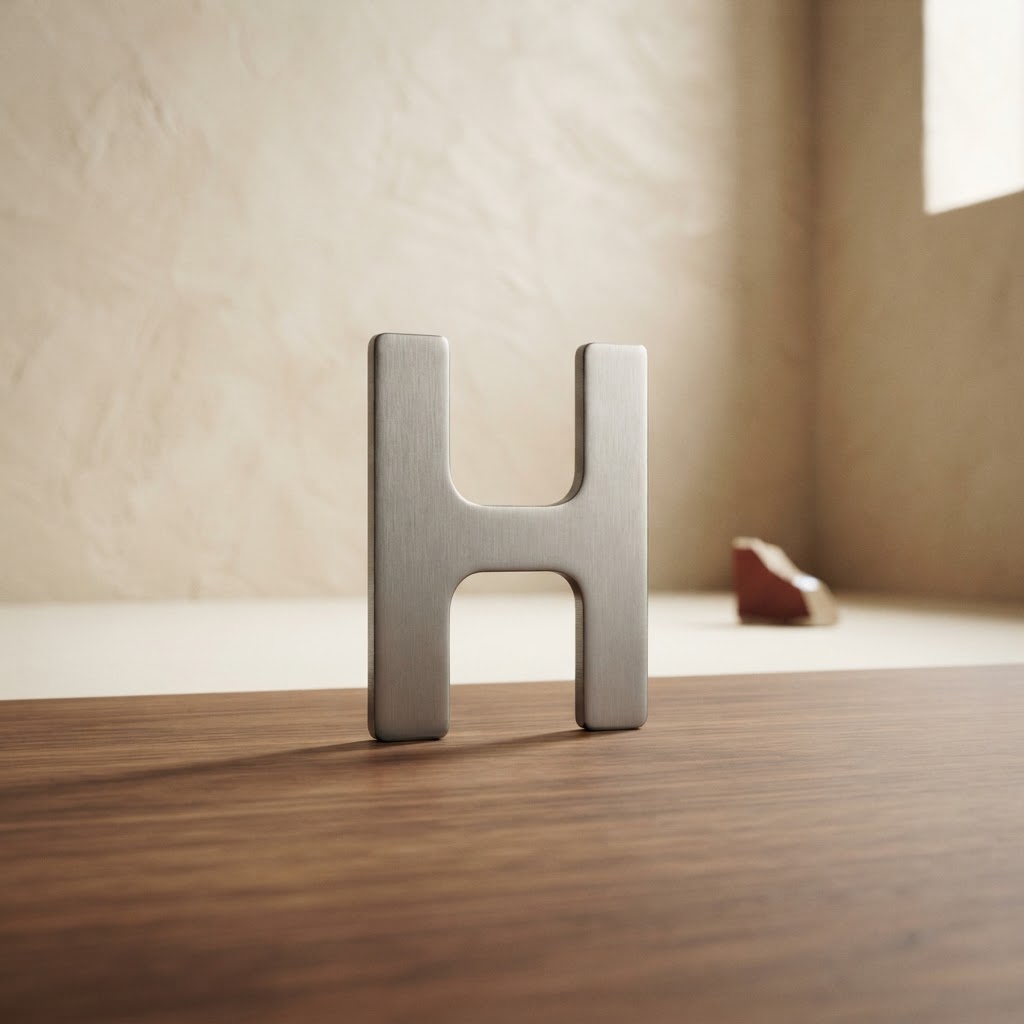 25 MM ADHESIVE STEEL LETTER/NUMBER # H — Print services · Accesorios · Ref. 2770007 | Ramón Chao