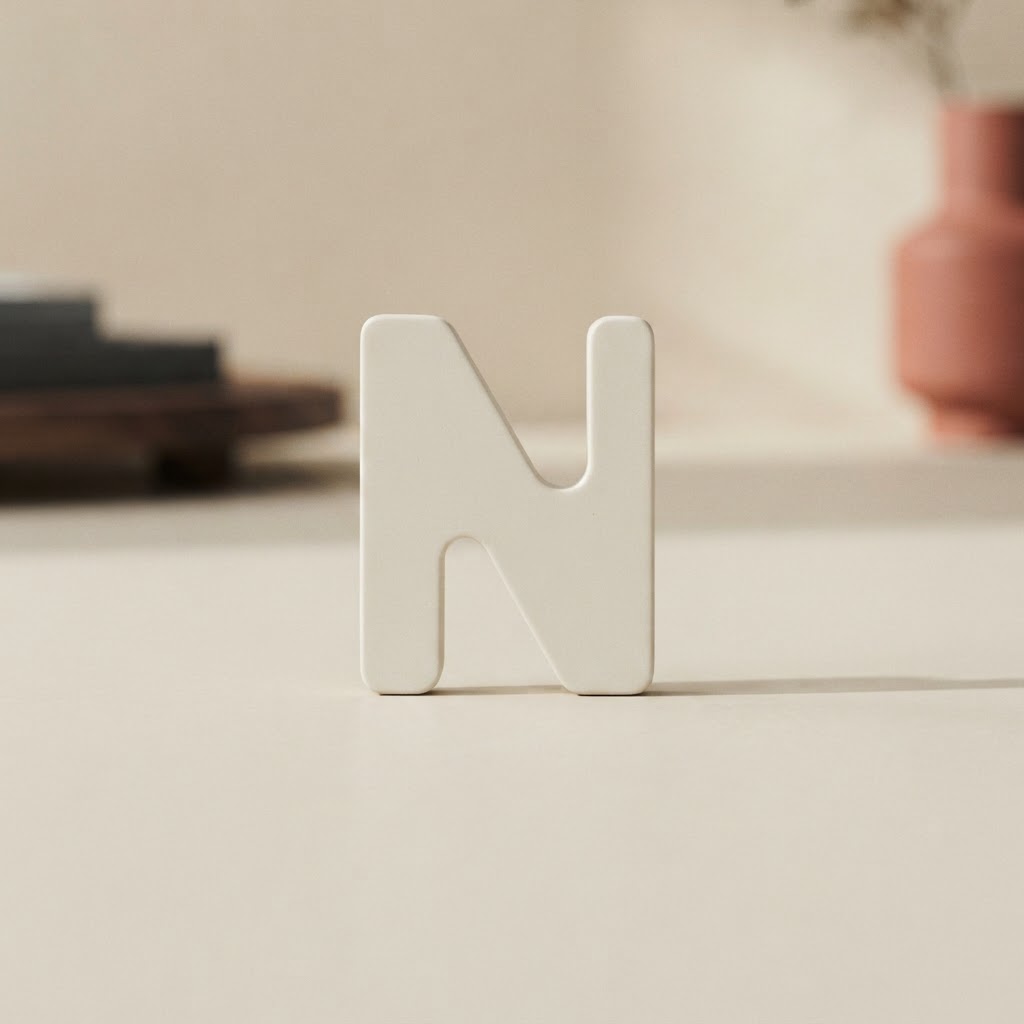 Chiffre en acier adhésif 25 mm # N — Imprimerie · Accesorios · Ref. 2770013 | Ramón Chao