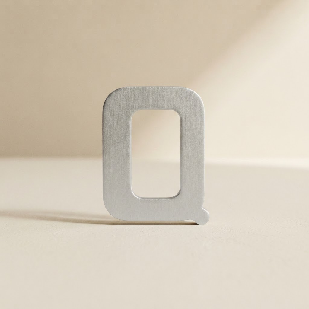 LET.NUM.ACERO ADHESIVOS 25 MM. # Q — Imprenta · Accesorios · Ref. 2770016 | Ramón Chao