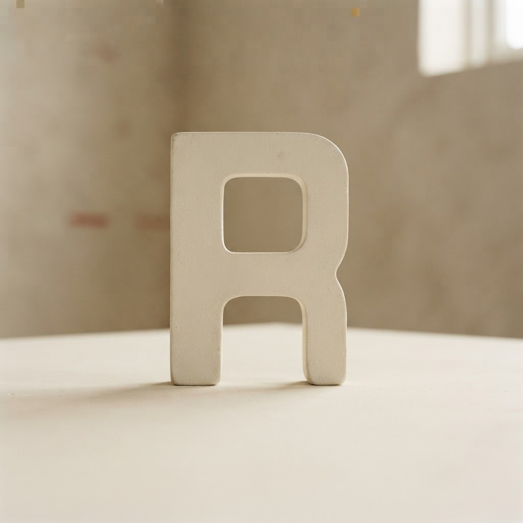 LET.NUM.ACERO ADHESIVOS 25 MM. # R — Imprenta · Accesorios · Ref. 2770017 | Ramón Chao