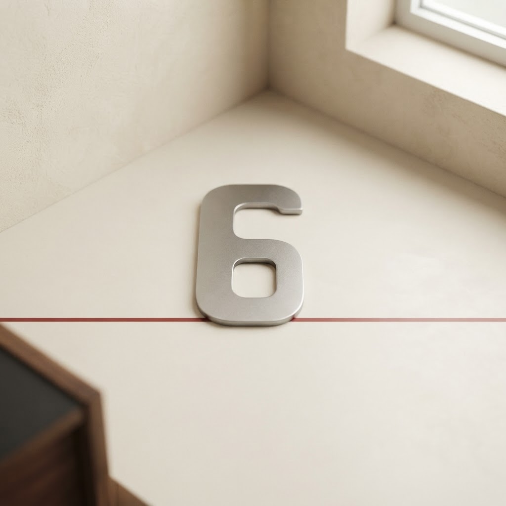 LET.NUM.ACERO ADHESIVOS 25 MM. # 6 — Imprenta · Accesorios · Ref. 2770032 | Ramón Chao