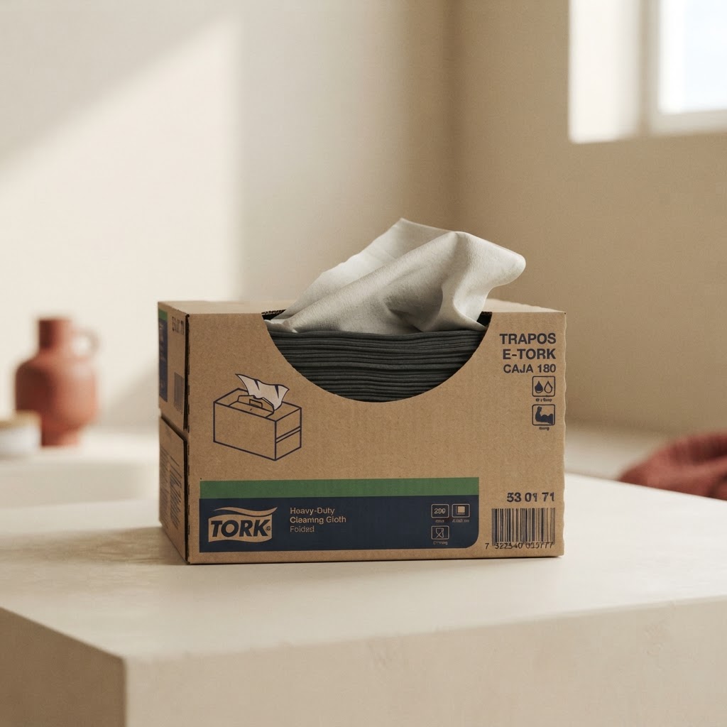 TRAPOS E-TORK STRONG CAJA 180 — Artículos generales · Limpieza y desinfección · Ref. 2806000 | Ramón Chao