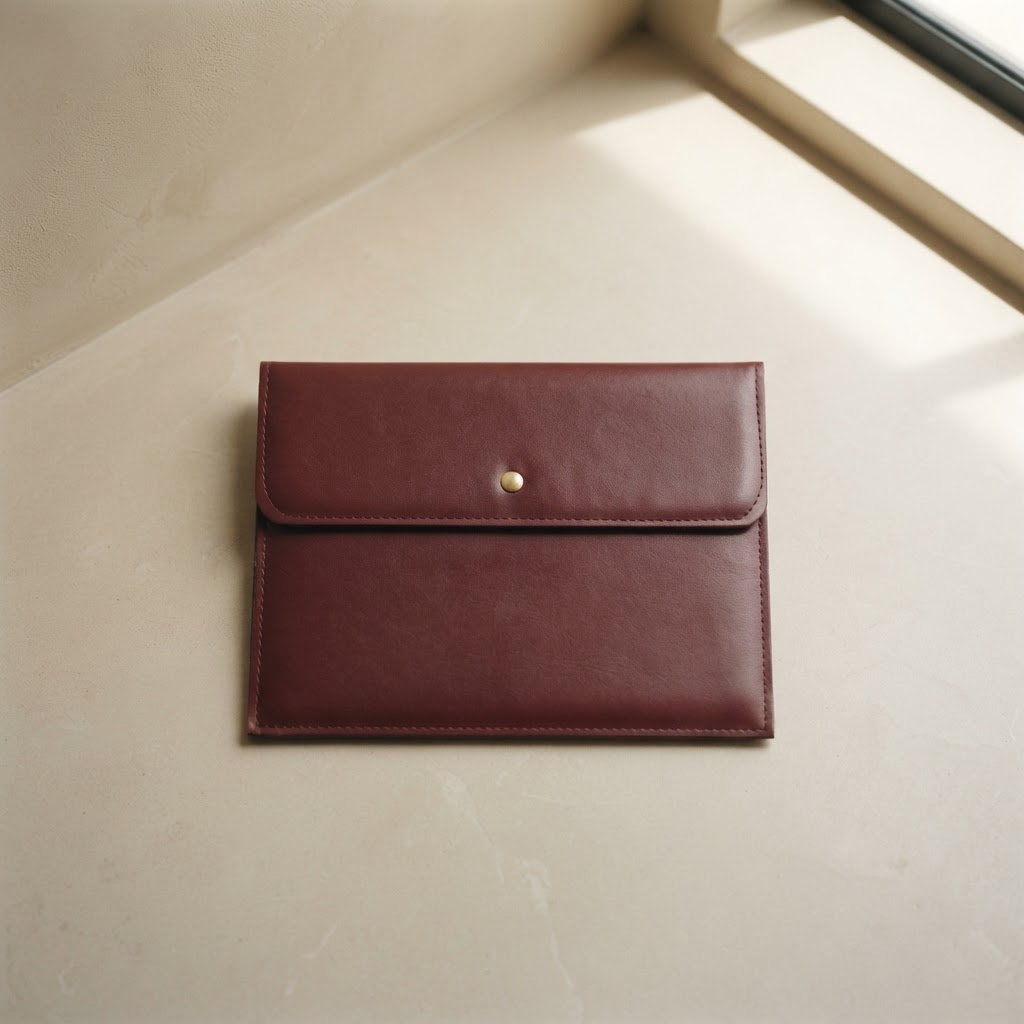 PORTA-DOCUMENTOS PIEL C/I # BURDEOS — Imprenta · Estuches y porta-documentos · Ref. 2840009 | Ramón Chao