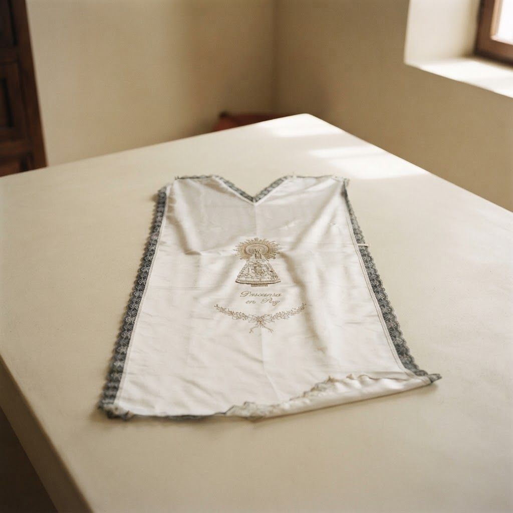 SAB.SATEN 7050-SANTORAL BLANCA # Mod.CLIENTE — Vestimenta de cadáveres · Sábanas y pañuelos · Ref. 3471004 | Ramón Chao