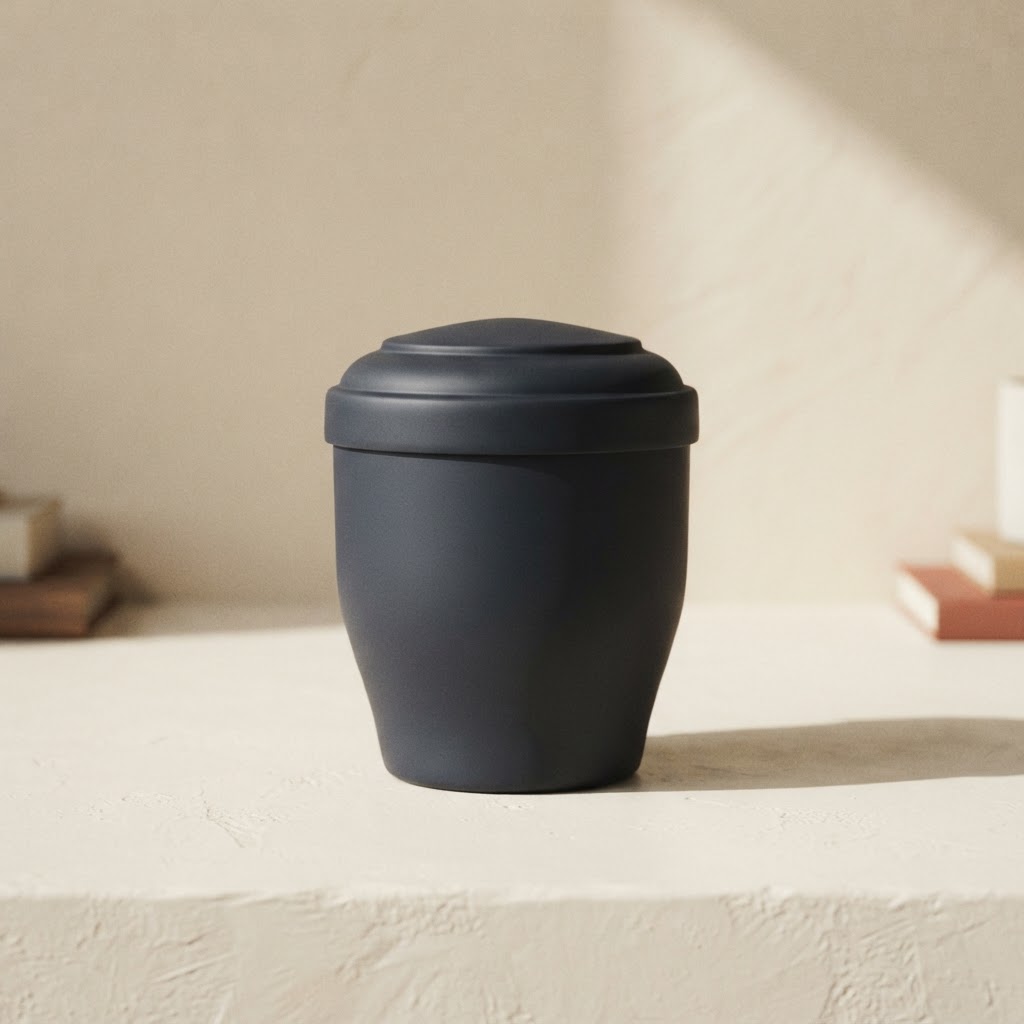 MINI URNA ALU OTIN # AZUL MATE — Incineración · Urnas metálicas · Ref. 351004 | Ramón Chao