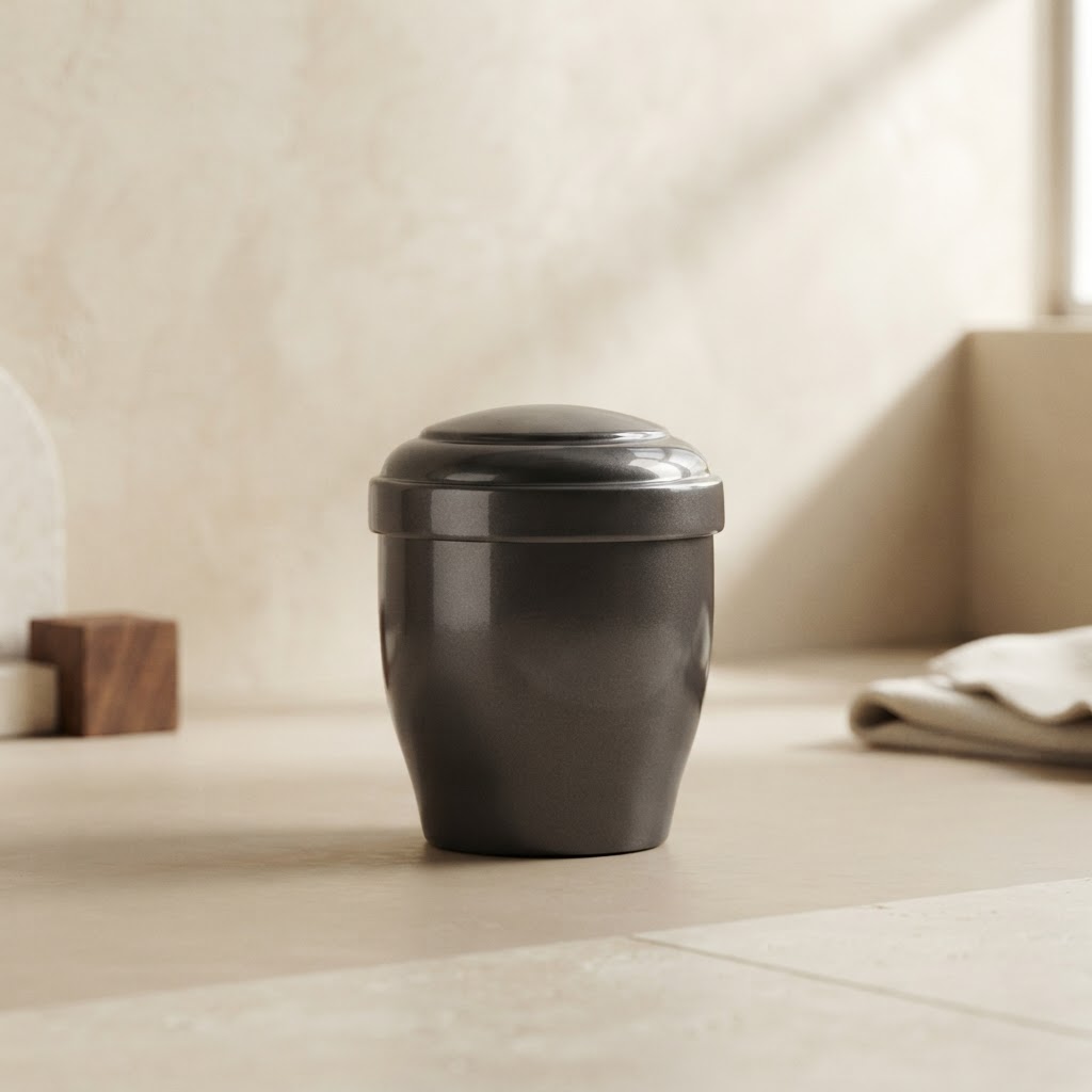 MINI URNA ALU OTIN # GRIS BRILLO — Incineración · Urnas metálicas · Ref. 351005 | Ramón Chao