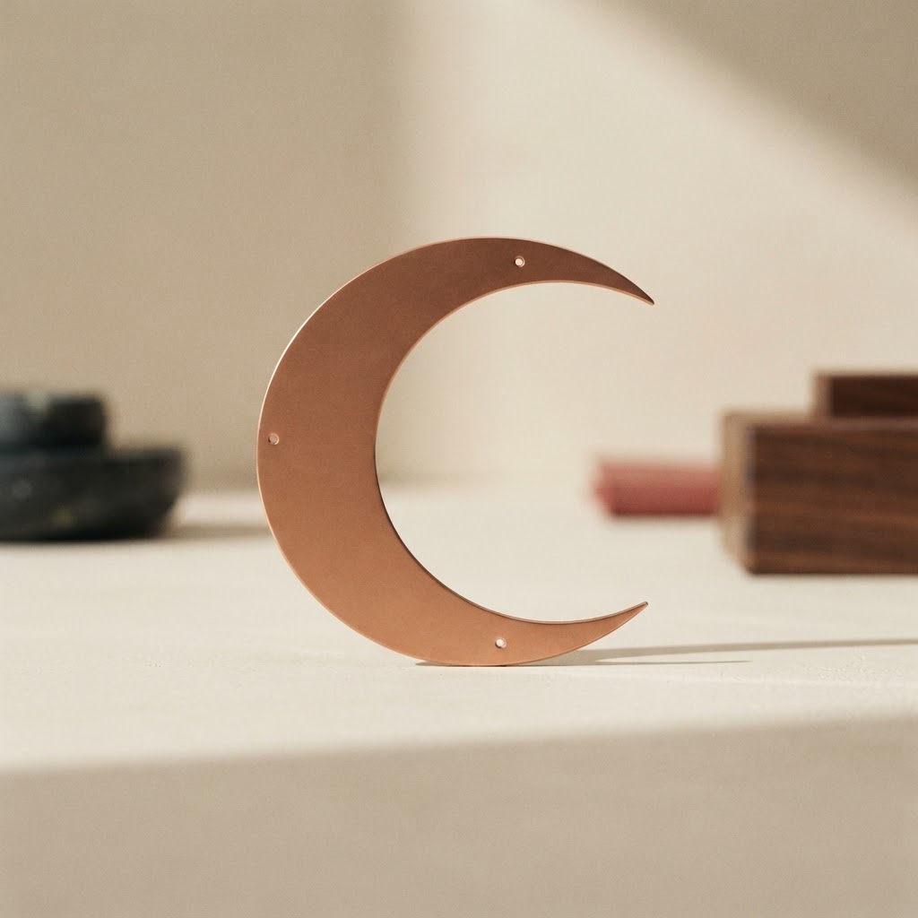 MEDIA LUNA COBRE — Artículos generales · Ornamentos y ataúdes · Ref. 3523000 | Ramón Chao