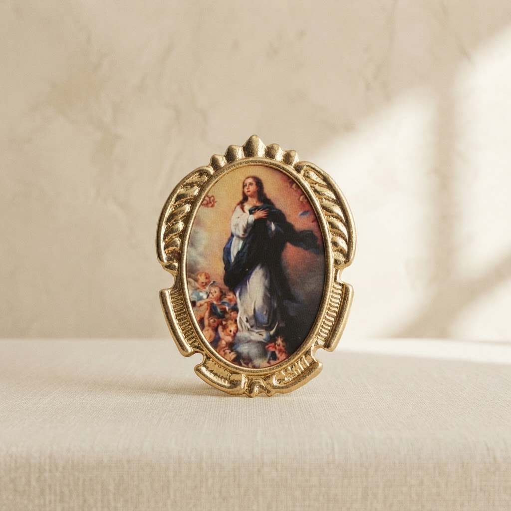 COLOUR RELIGIOUS EMBLEM # V.INM.óPURISIMA — Garments for the deceased · Hasta fin de existencias · Ref. 3582006 | Ramón Chao