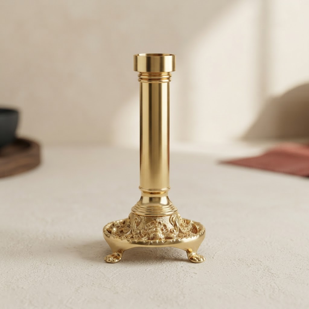 CANDELABRO MESA BASICO BAÑOORO — Capillas y carros · Complementos · Ref. 3671000 | Ramón Chao