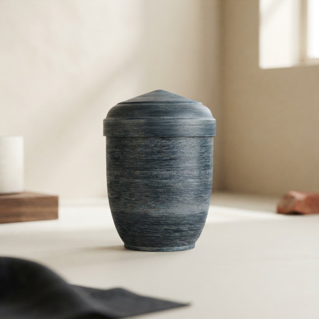 Alu comb. urn Otin Colesp # Antique blue — Cremation · Urnas metálicas · Ref. 389001 | Ramón Chao