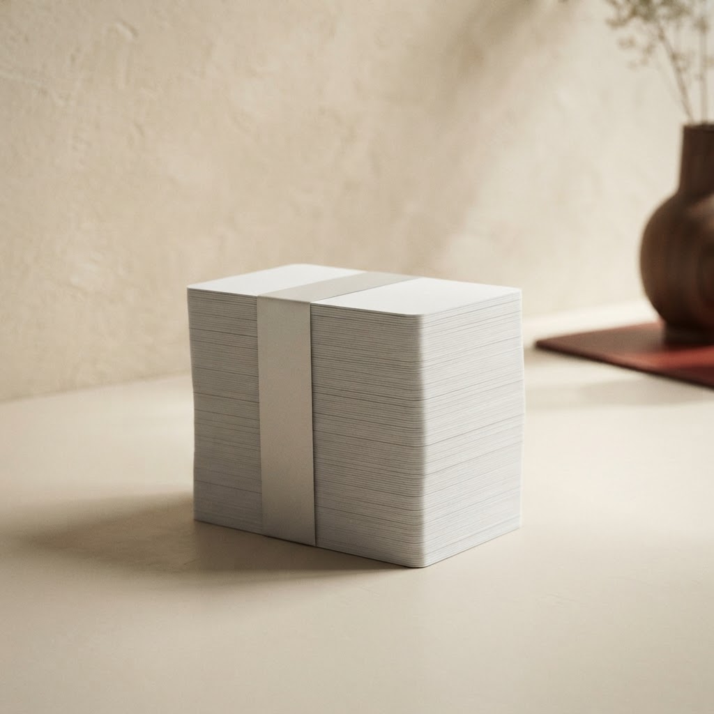 PTE.100 TARJETAS BLANCAS0,76MM — Imprenta · Esquelas y recordatorios · Ref. 449000 | Ramón Chao