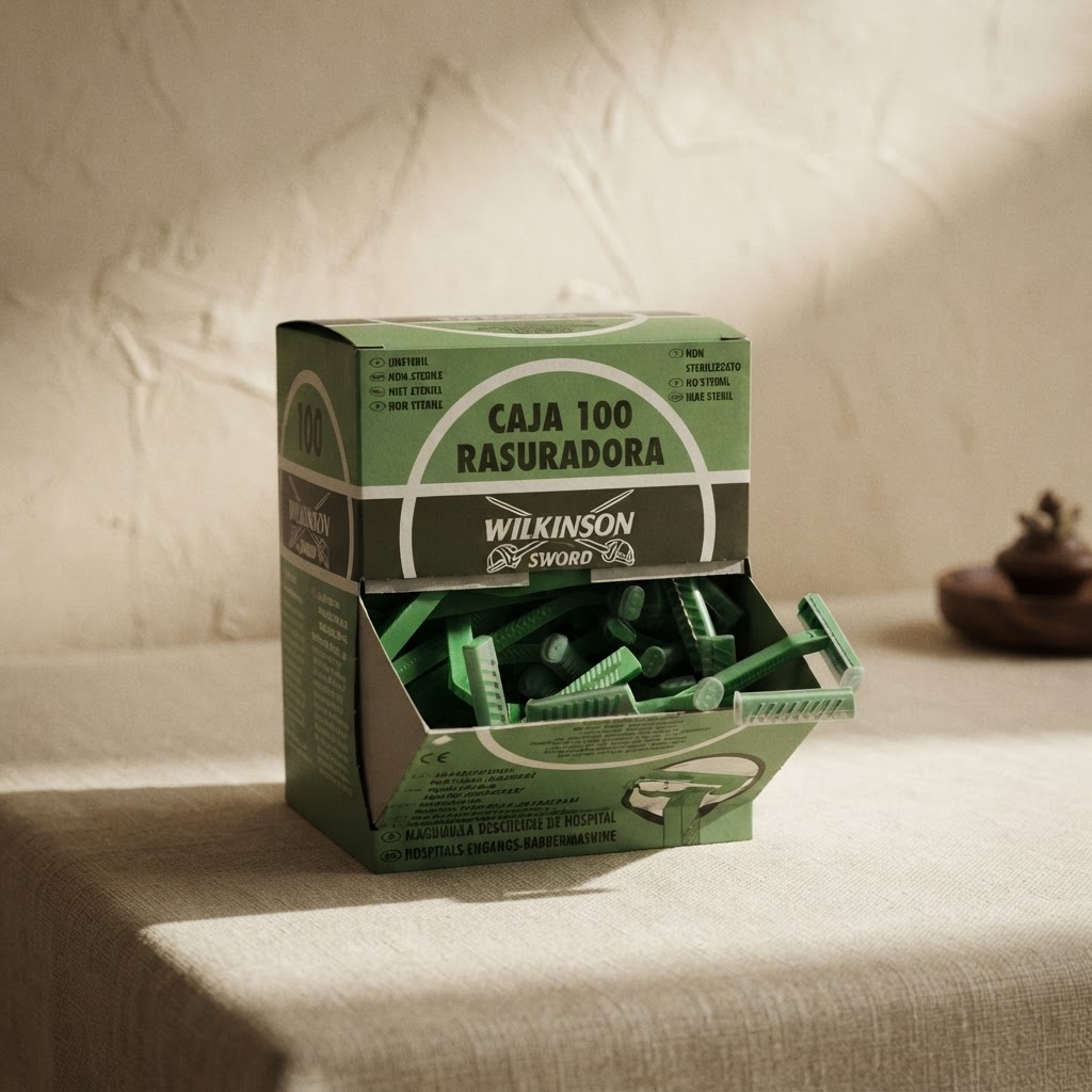 CAJA 100 RASURADORA WILKINSON — Tanatopraxia · Cosmética y terminación · Ref. 4681000 | Ramón Chao